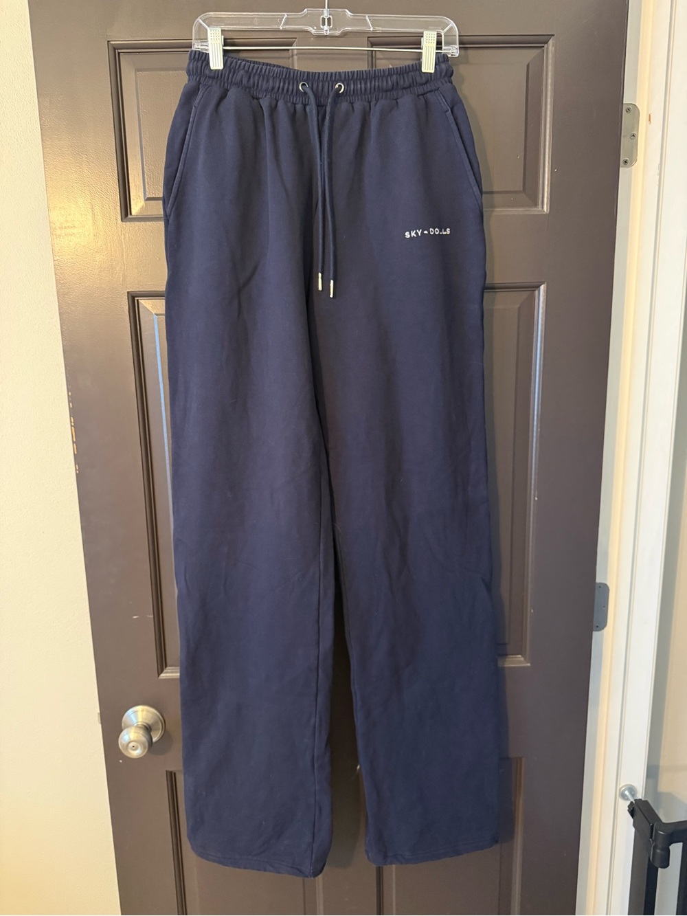 Sky Dolls Small Extra Long Navy Blue EL-S Tall Sweat Pants Sweats Sweatpant